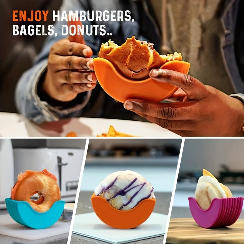 Expandable Silicone Hamburger Rack | Reusable Burger Storage & Patty Holder (1pc/4pcs)