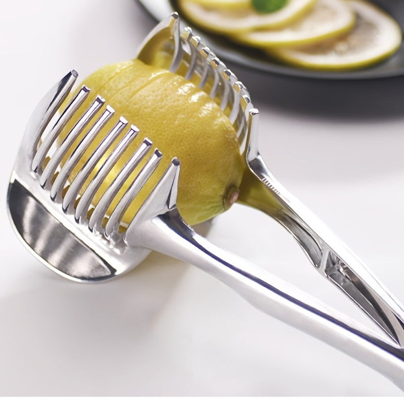 Heavy-Duty Manual Tomato & Lemon Slicer – Stainless Steel Kitchen Slicing Machine