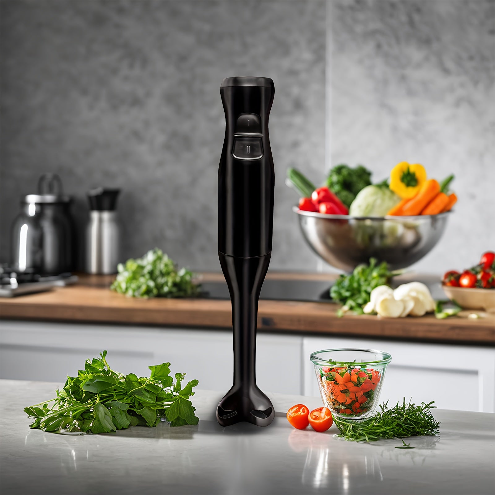 2-Speed Handheld Immersion Blender – Compact, Detachable & Versatile