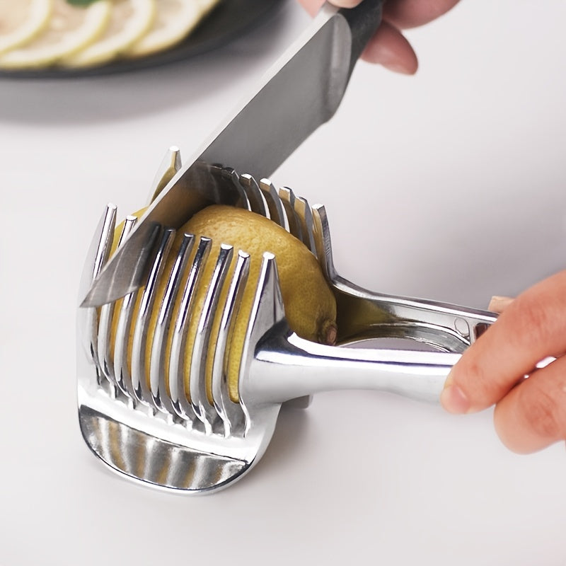 Heavy-Duty Manual Tomato & Lemon Slicer – Stainless Steel Kitchen Slicing Machine