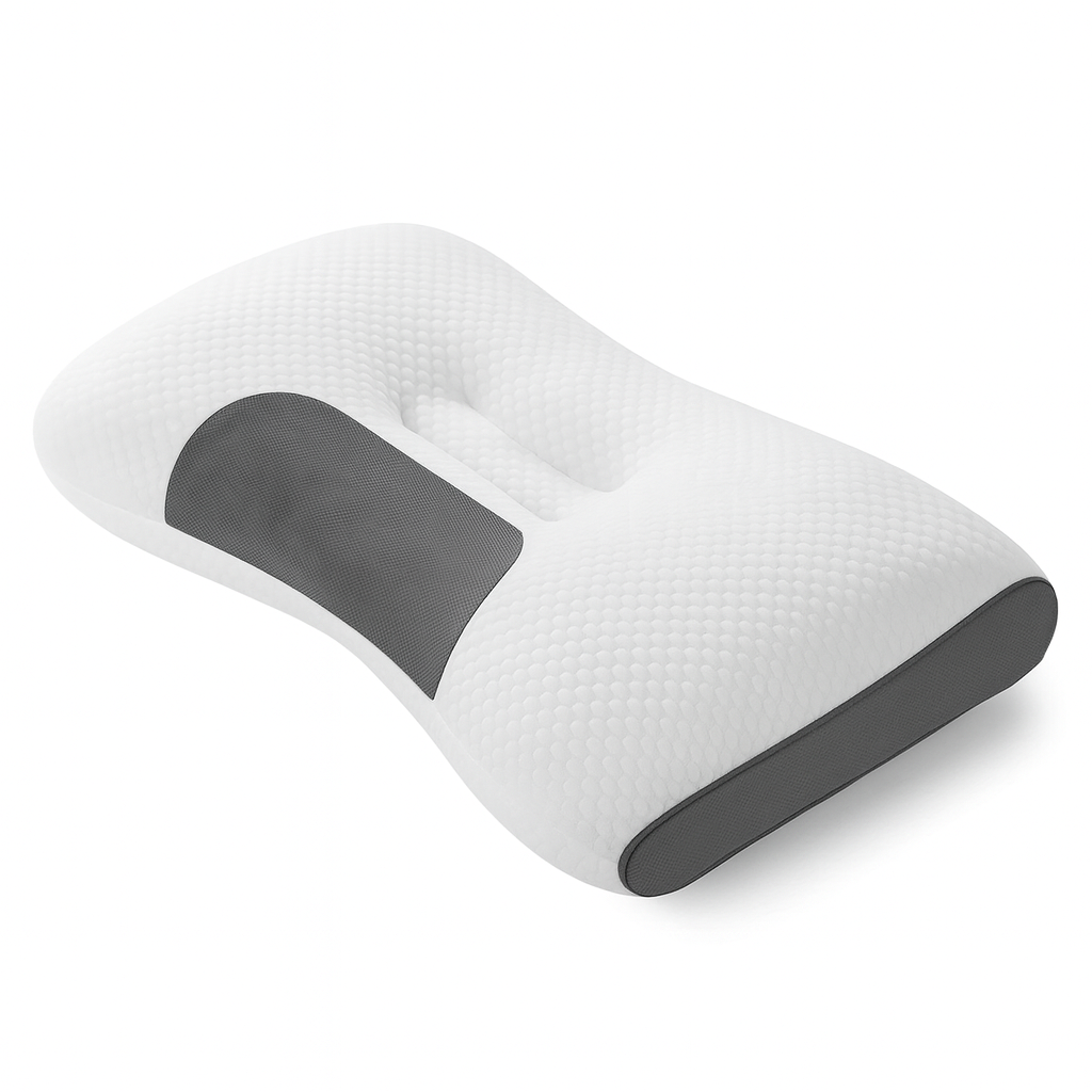 Washable Knitted Massage Pillow, Supportive Neck & Sleep Comfort