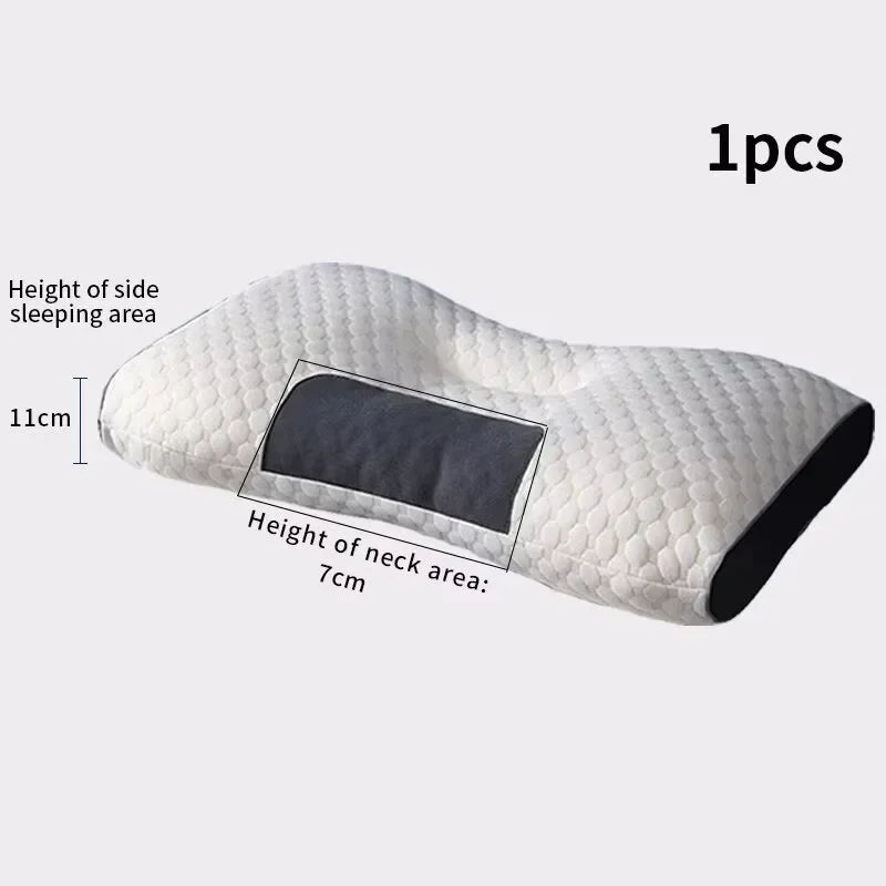 Washable Knitted Massage Pillow, Supportive Neck & Sleep Comfort