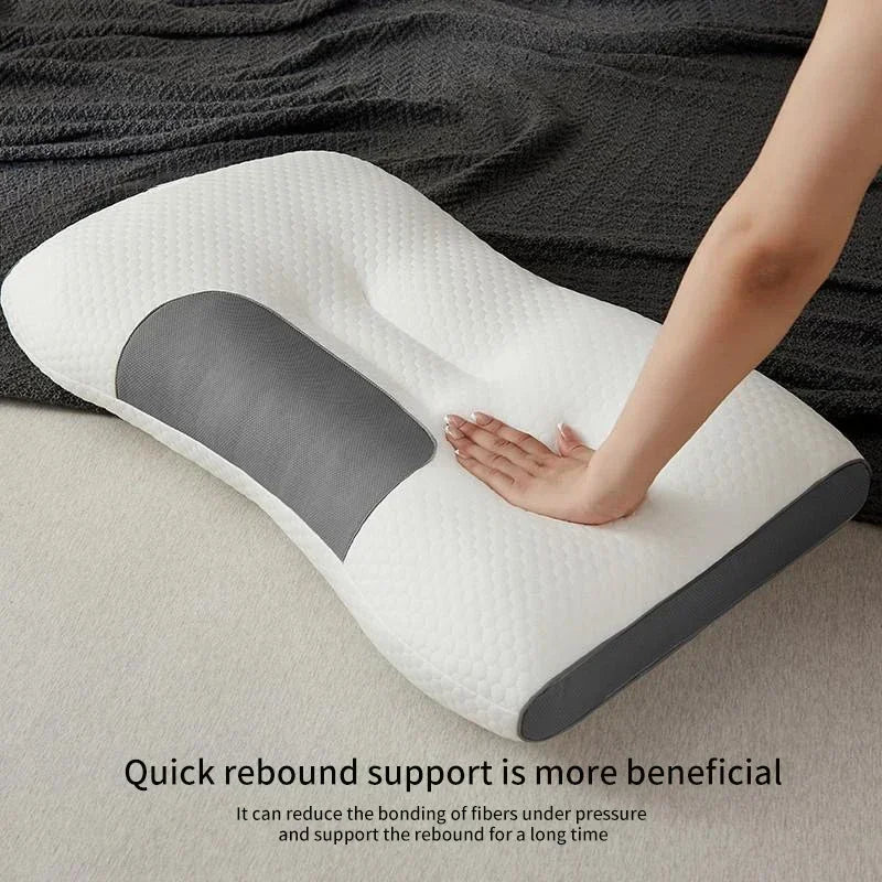 Washable Knitted Massage Pillow, Supportive Neck & Sleep Comfort