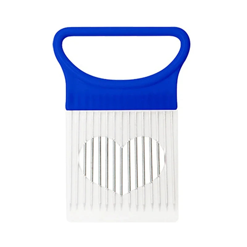 Onion Holder & Vegetable Slicing Tool – Tomato, Potato, Lemon Cutter with Stainless Steel Pins