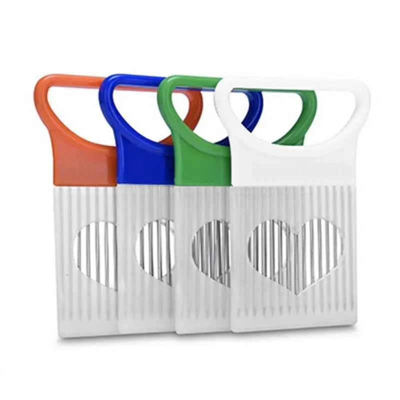 Onion Holder & Vegetable Slicing Tool – Tomato, Potato, Lemon Cutter with Stainless Steel Pins