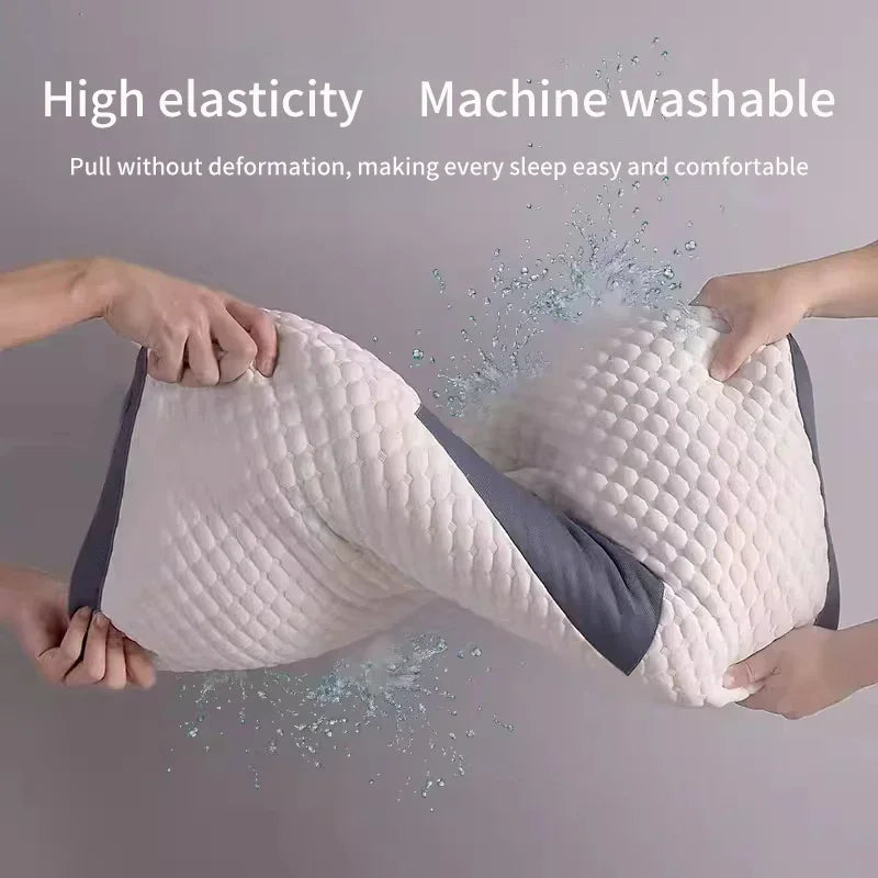 Washable Knitted Massage Pillow, Supportive Neck & Sleep Comfort