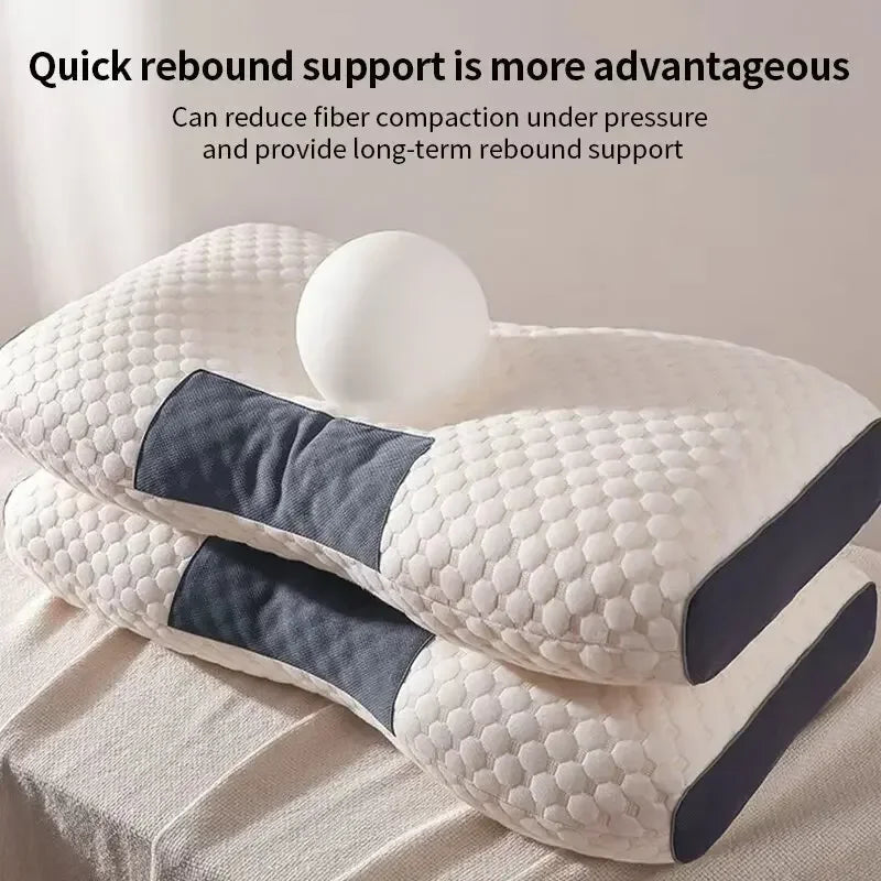 Washable Knitted Massage Pillow, Supportive Neck & Sleep Comfort