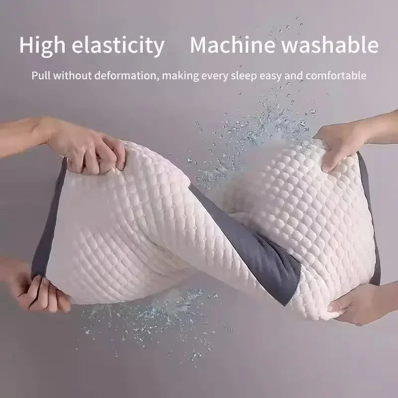 Washable Knitted Massage Pillow, Supportive Neck & Sleep Comfort