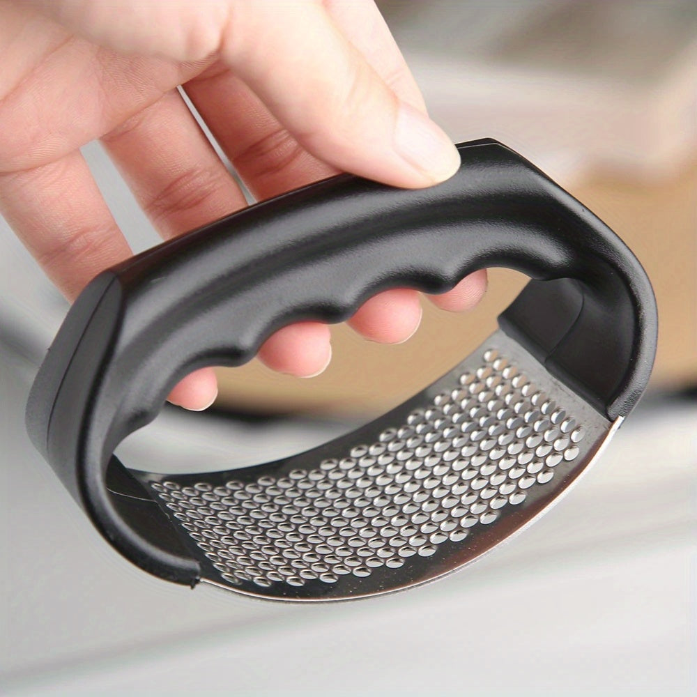 Manual Garlic Crusher & Vegetable Cutter – Stainless Steel Masher and Press