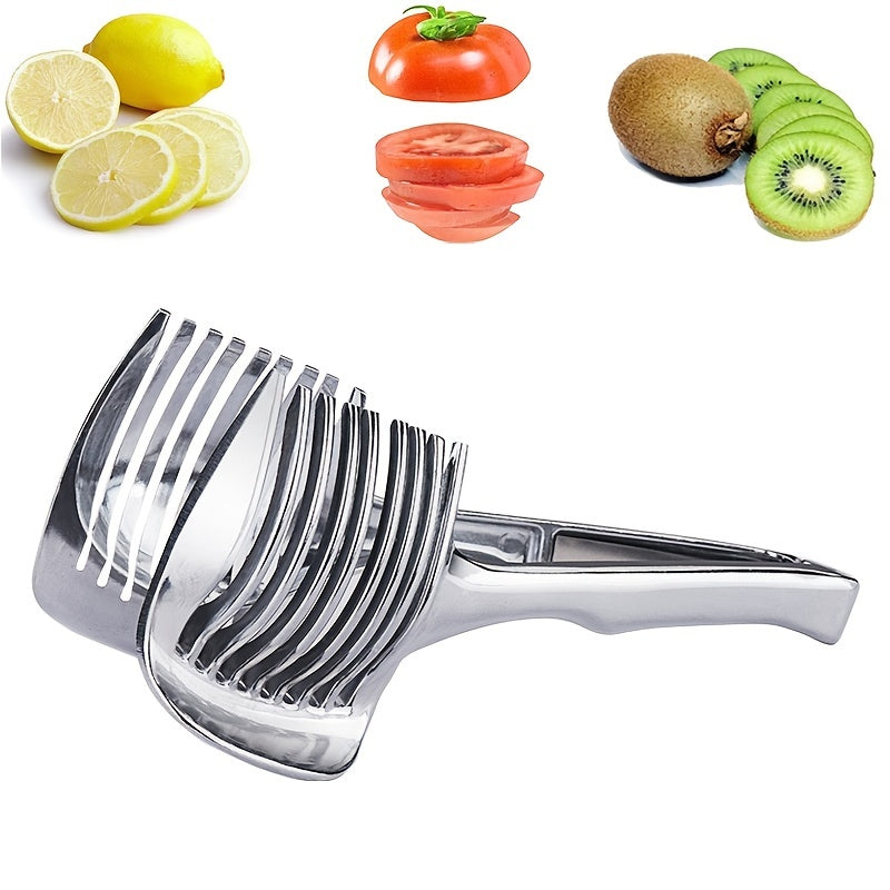 Heavy-Duty Manual Tomato & Lemon Slicer – Stainless Steel Kitchen Slicing Machine