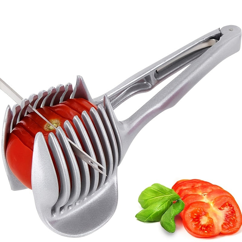 Heavy-Duty Manual Tomato & Lemon Slicer – Stainless Steel Kitchen Slicing Machine