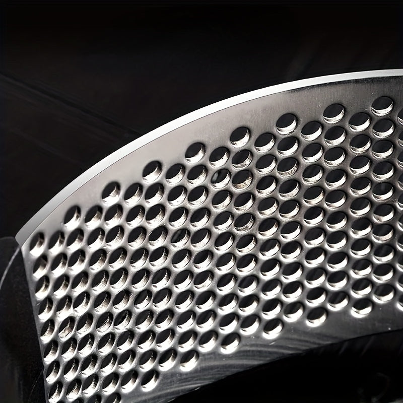 Manual Garlic Crusher & Vegetable Cutter – Stainless Steel Masher and Press