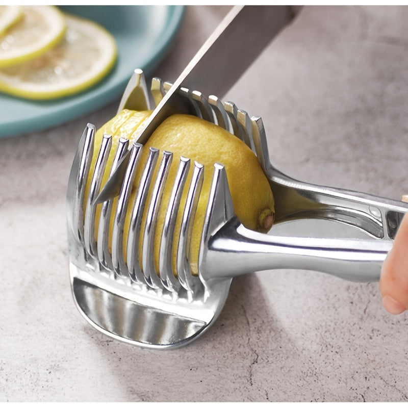 Heavy-Duty Manual Tomato & Lemon Slicer – Stainless Steel Kitchen Slicing Machine